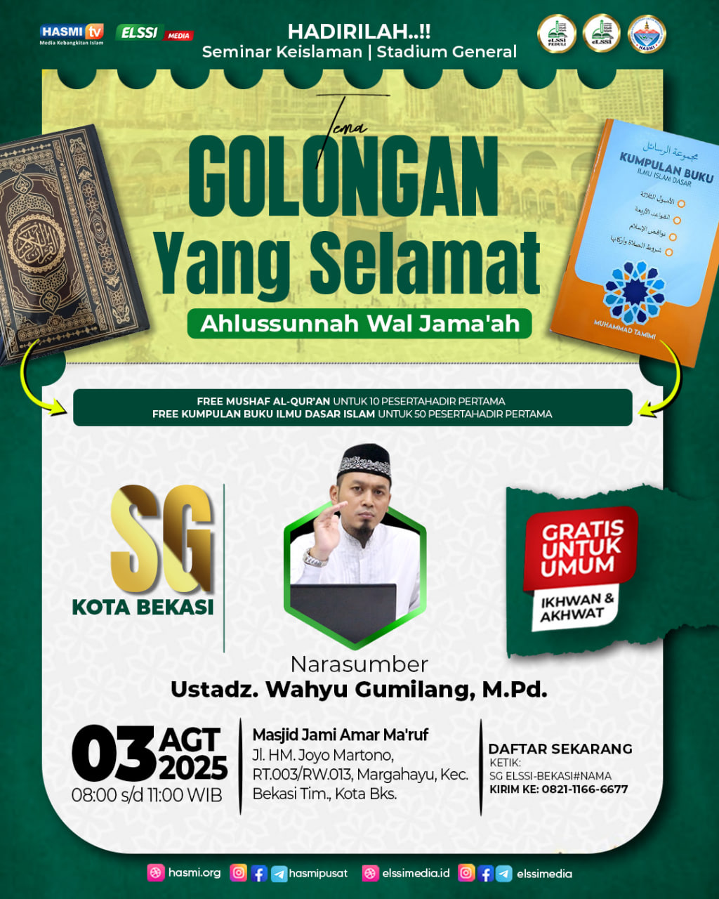 UNDANGAN SEMINAR KEISLAMAN (STADIUM GENERAL) KOTA BEKASI