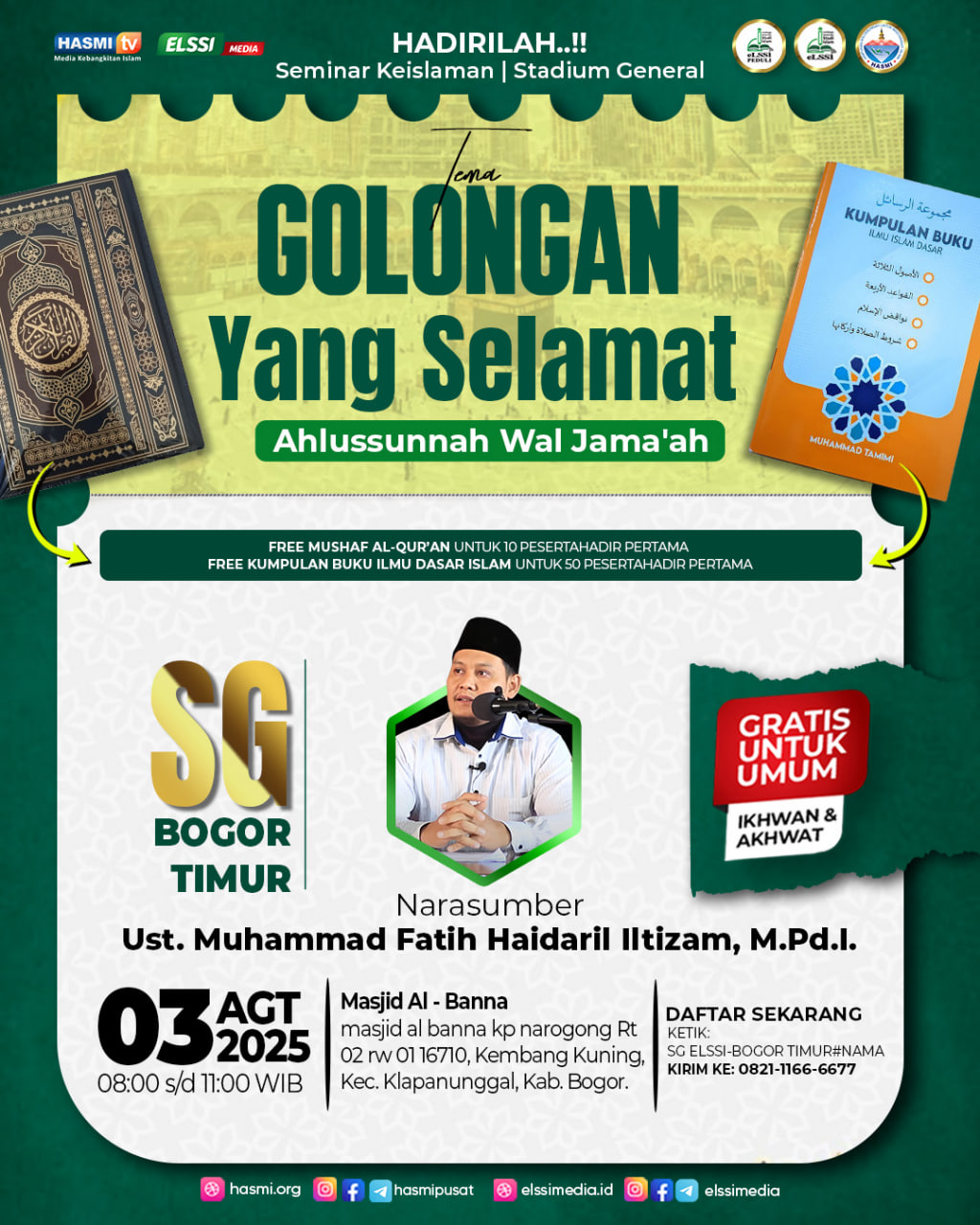 UNDANGAN SEMINAR KEISLAMAN (STADIUM GENERAL) KAB. BOGOR TIMUR