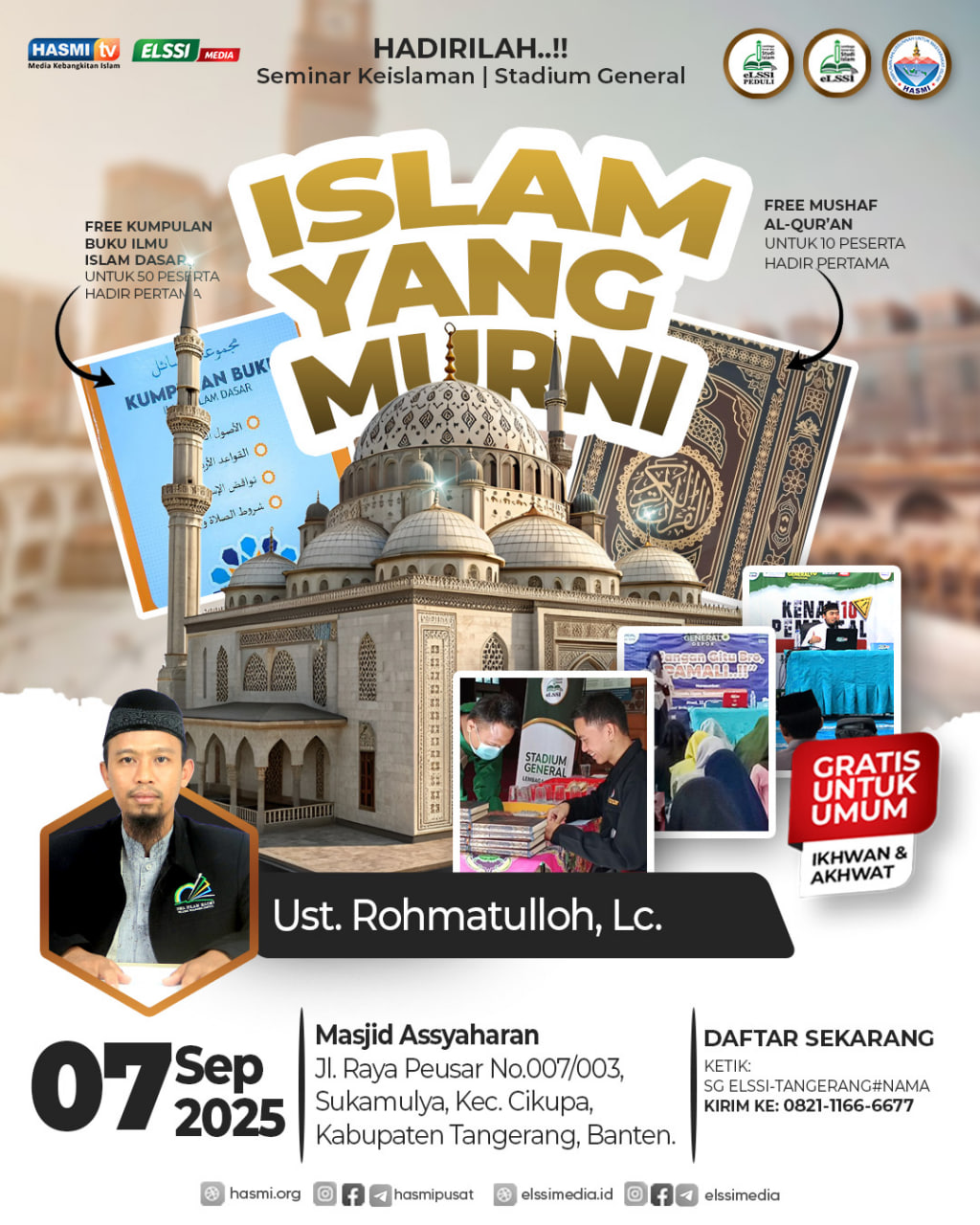 UNDANGAN SEMINAR KEISLAMAN (STADIUM GENERAL) TANGERANG