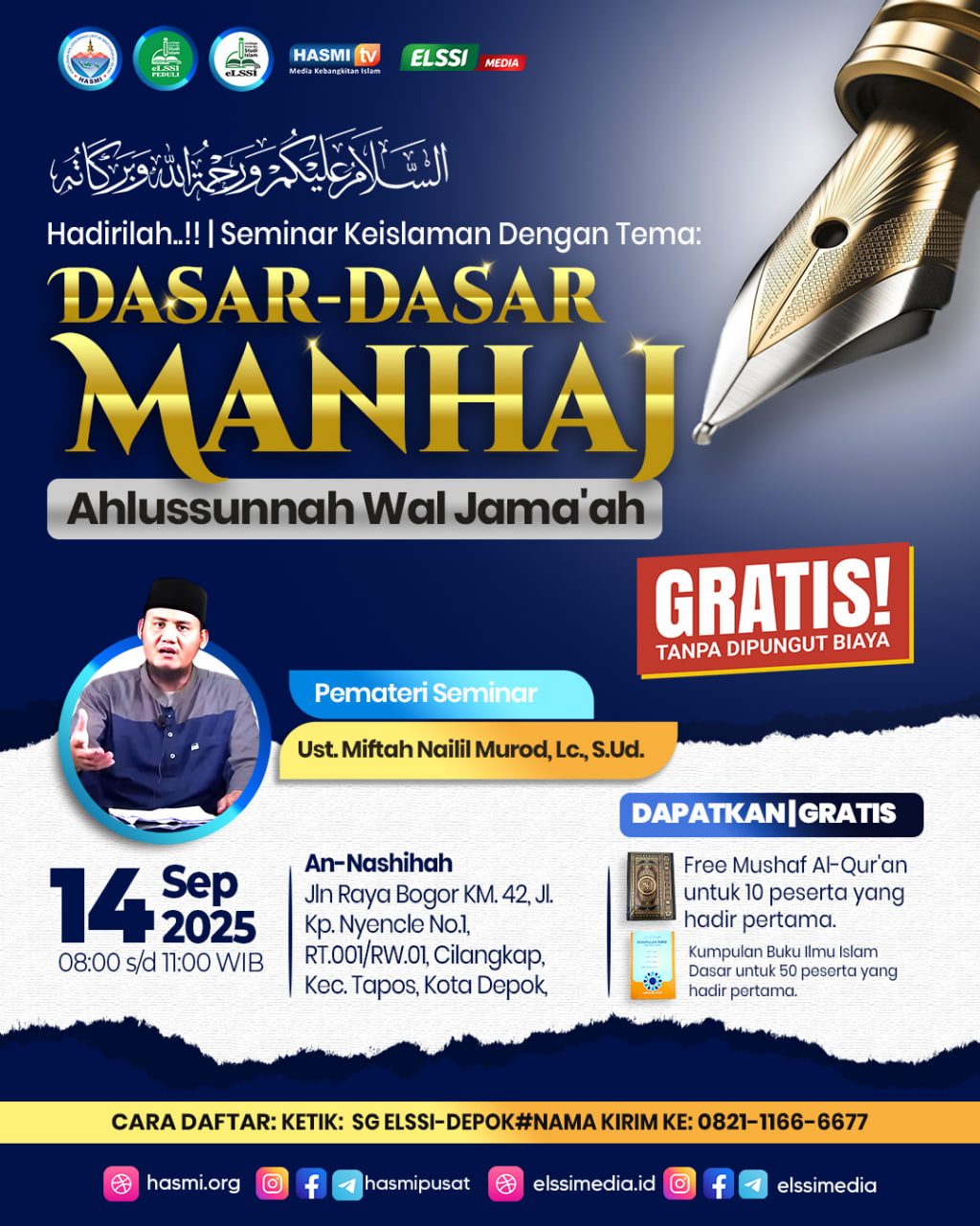 UNDANGAN SEMINAR KEISLAMAN (STADIUM GENERAL) KOTA DEPOK