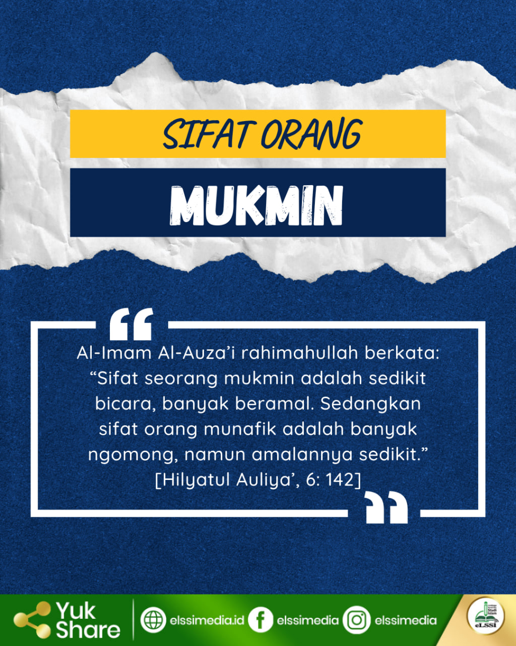 SIFAT ORANG MUKMIN