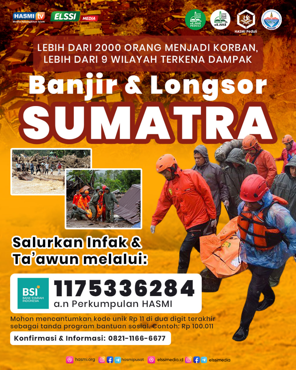 PEDULI KORBAN BANJIR DAN LONGSOR SUMATRA 