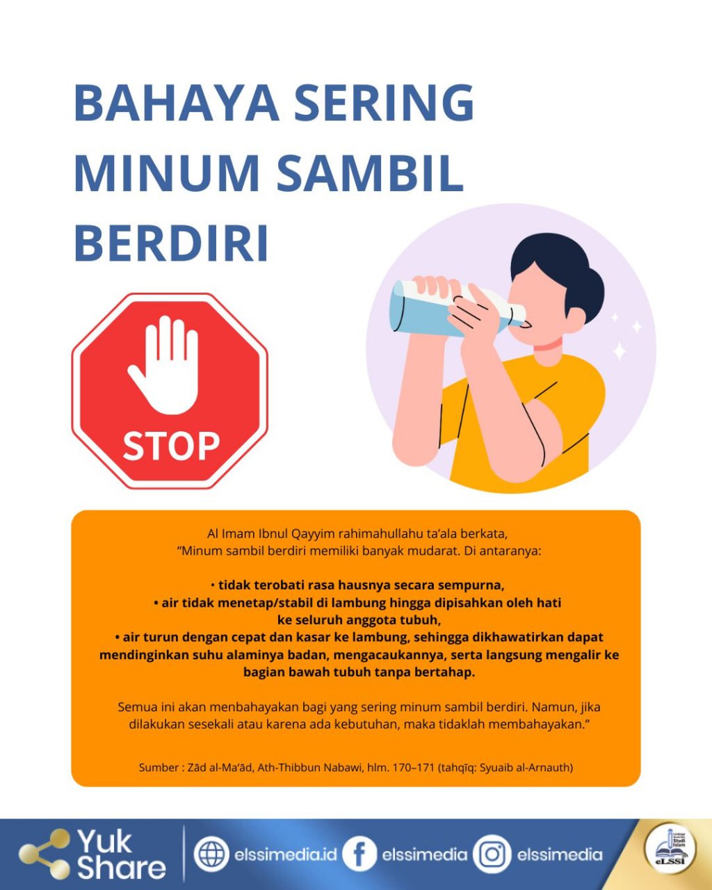 BAHAYA SERING MINUM SAMBIL BERDIRI