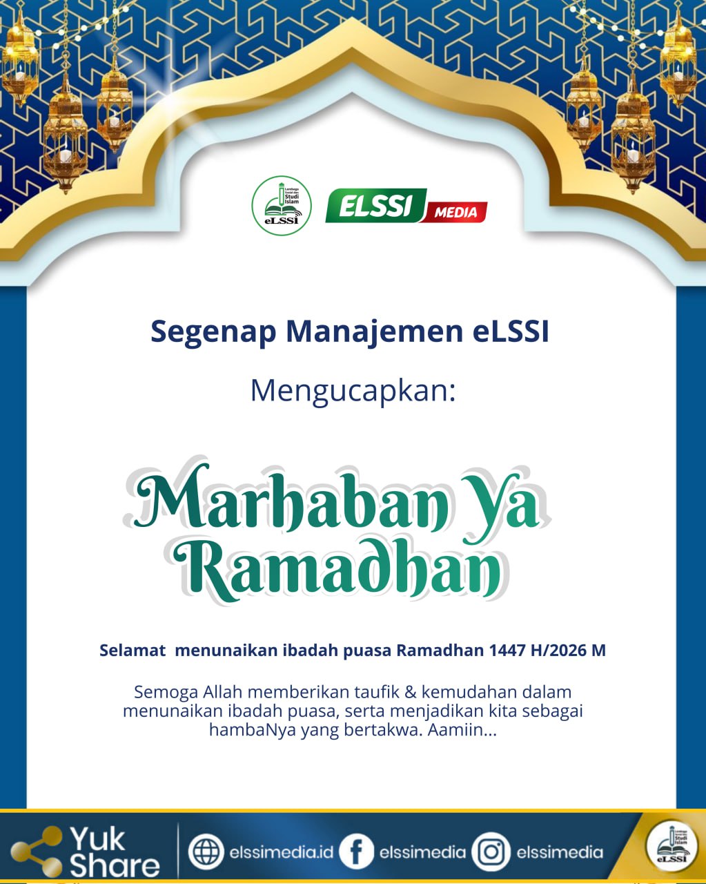MARHABAN YAA RAMADHAN..
