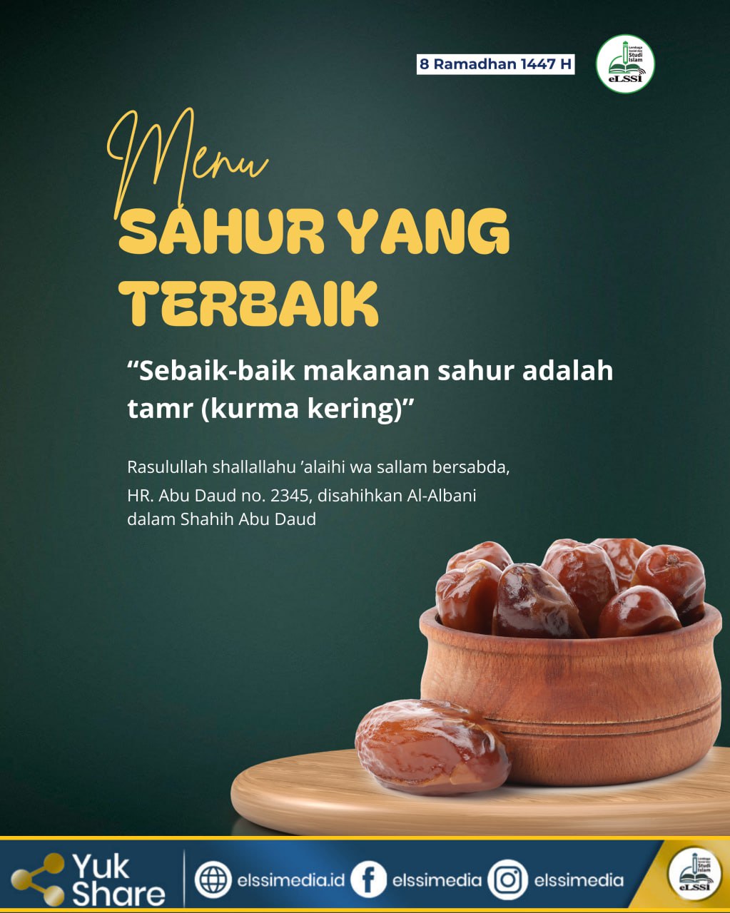 MENU SAHUR YANG TERBAIK