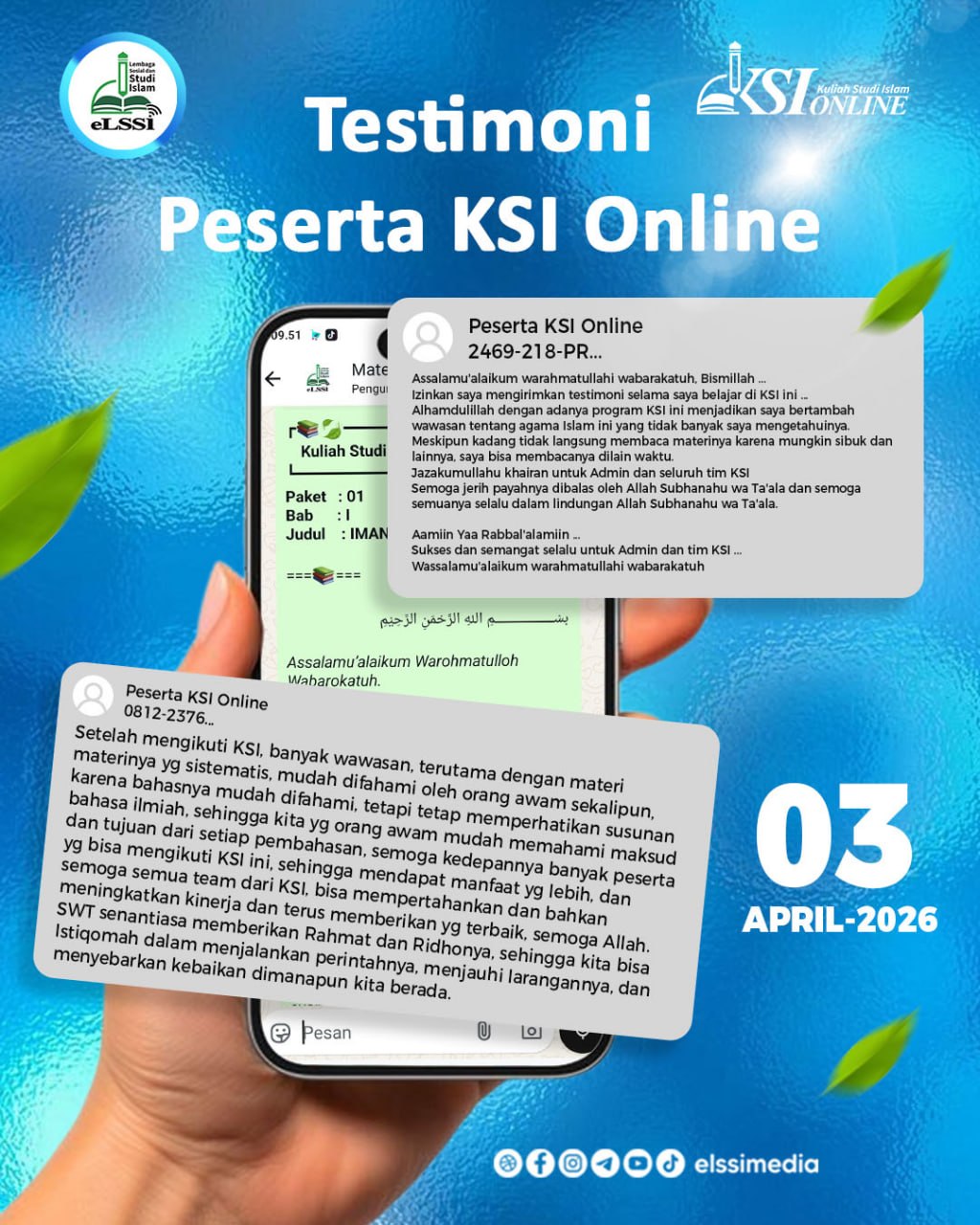 Testimoni peserta KSI Online