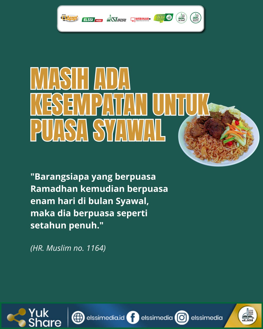 MASIH ADA KESEMPATAN UNTUK PUASA SYAWAL