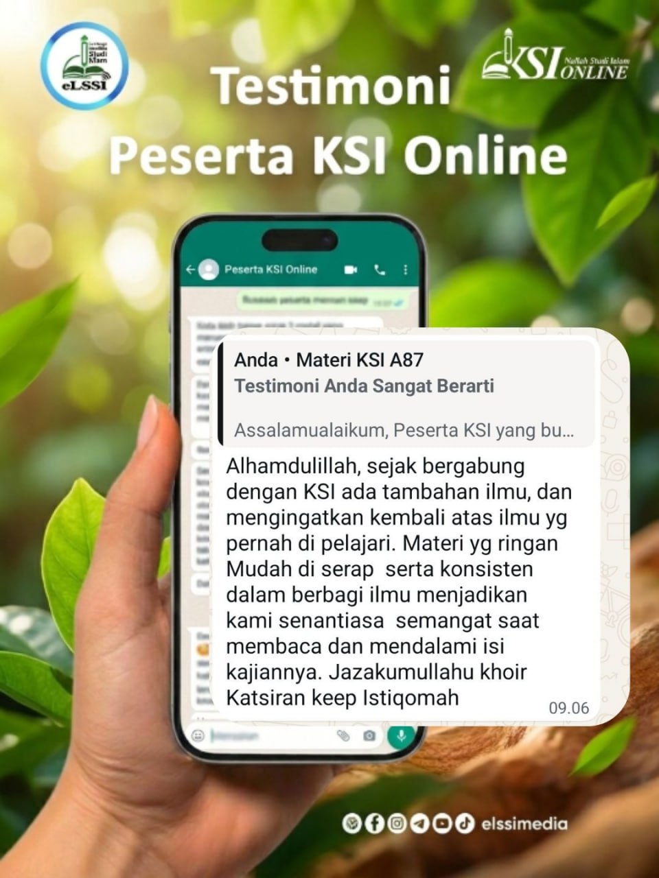 Testimoni peserta KSI Online