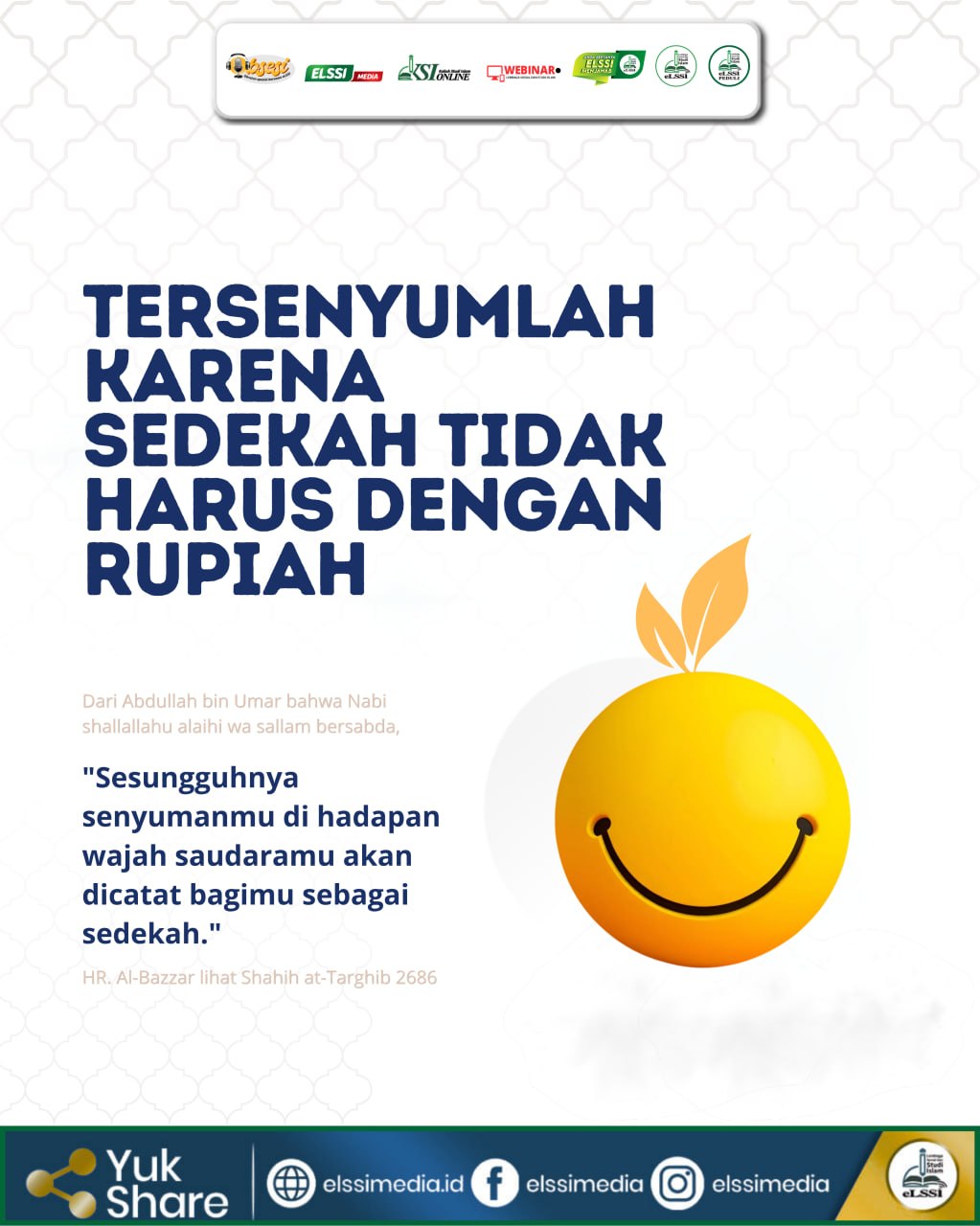 SEDEKAH TIDAK MESTI DENGAN RUPIAH