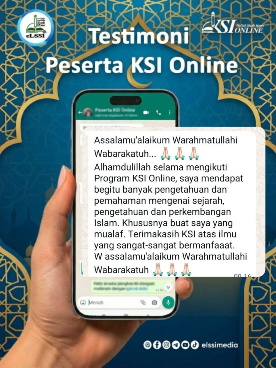 Testimoni peserta KSI Online