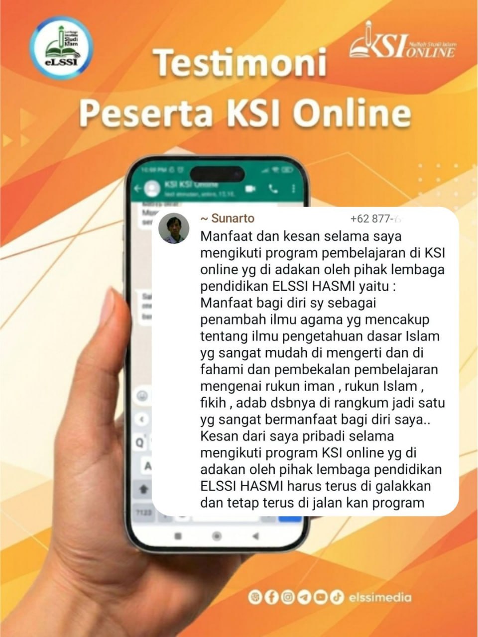 Testimoni peserta KSI Online