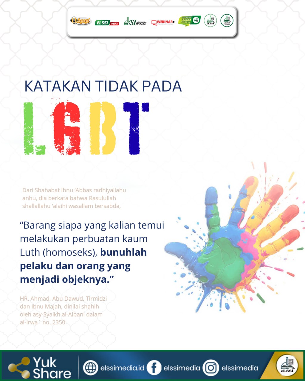 KATAKAN TIDAK..!! PADA LGBT