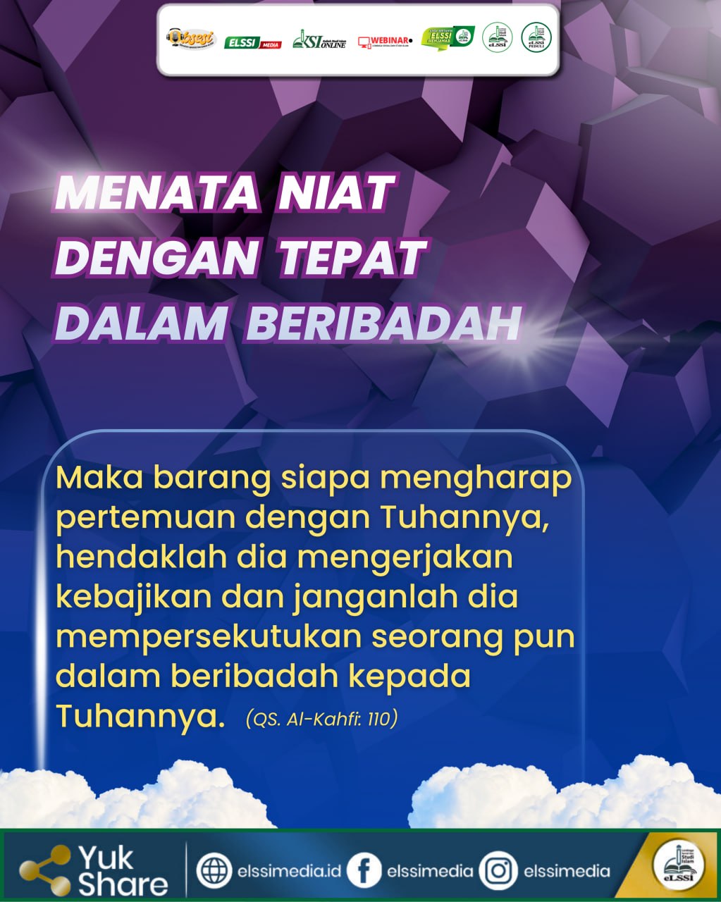 MENATA NIAT DENGAN TEPAT DALAM BERIBADAH