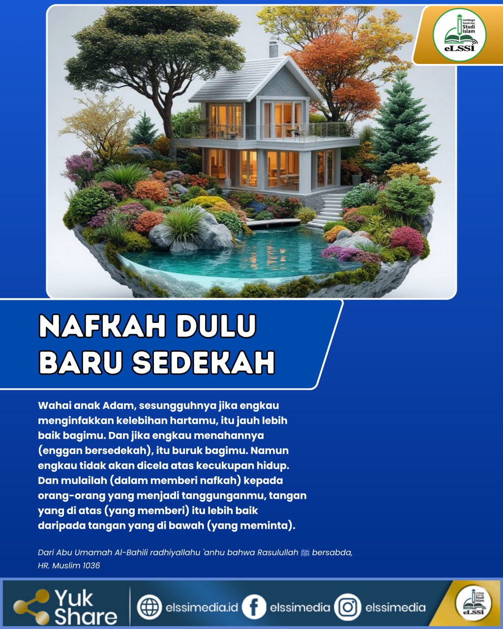 NAFKAH DULU, BARU SEDEKAH
