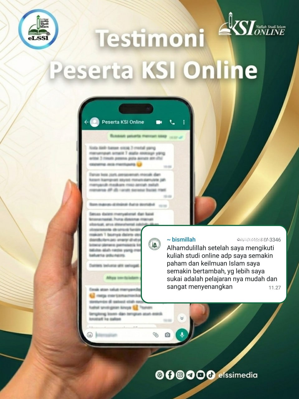 TESTIMONI PESERTA KSI ONLINE