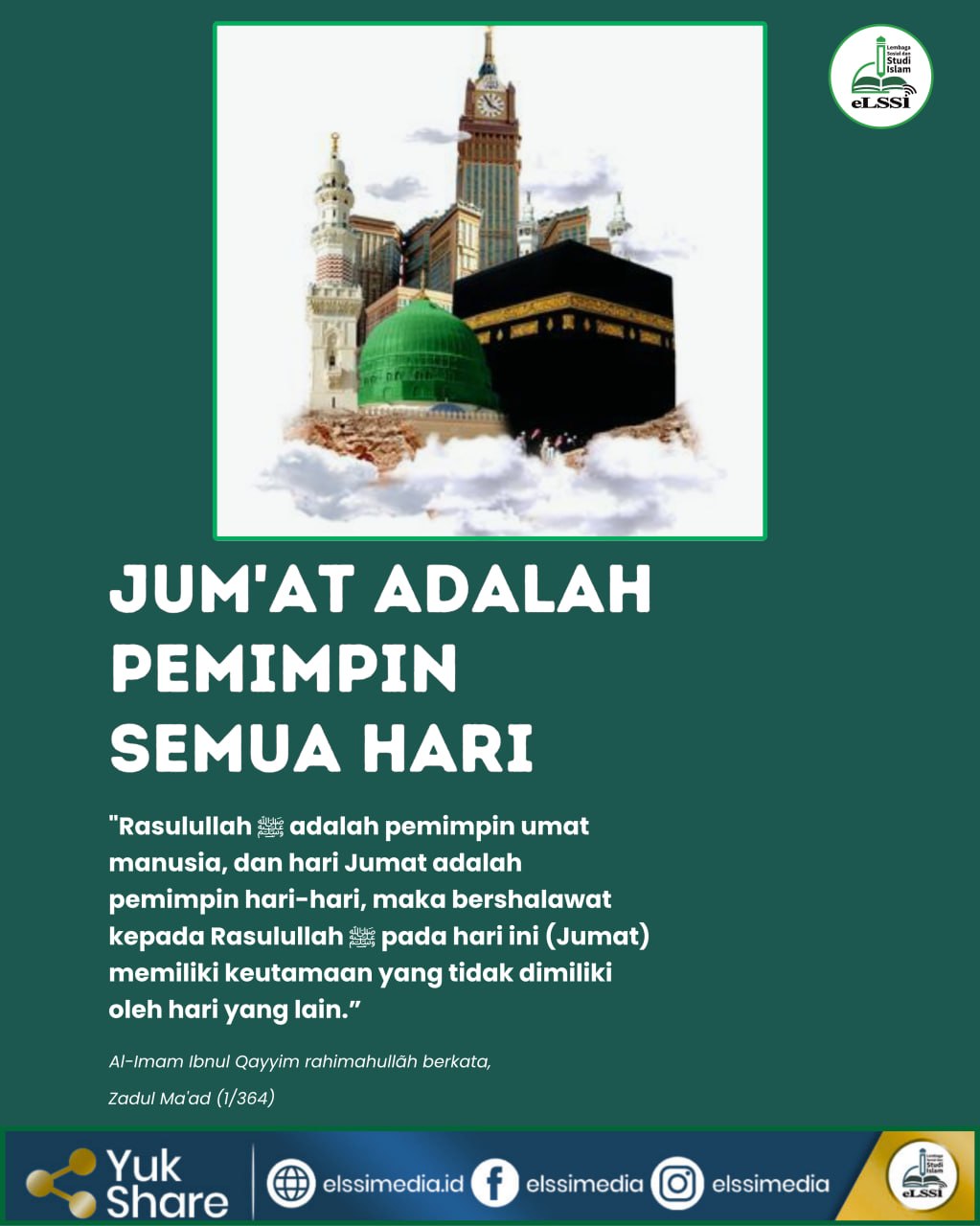 JUM’AT ADALAH PEMIMPIN SEMUA HARI