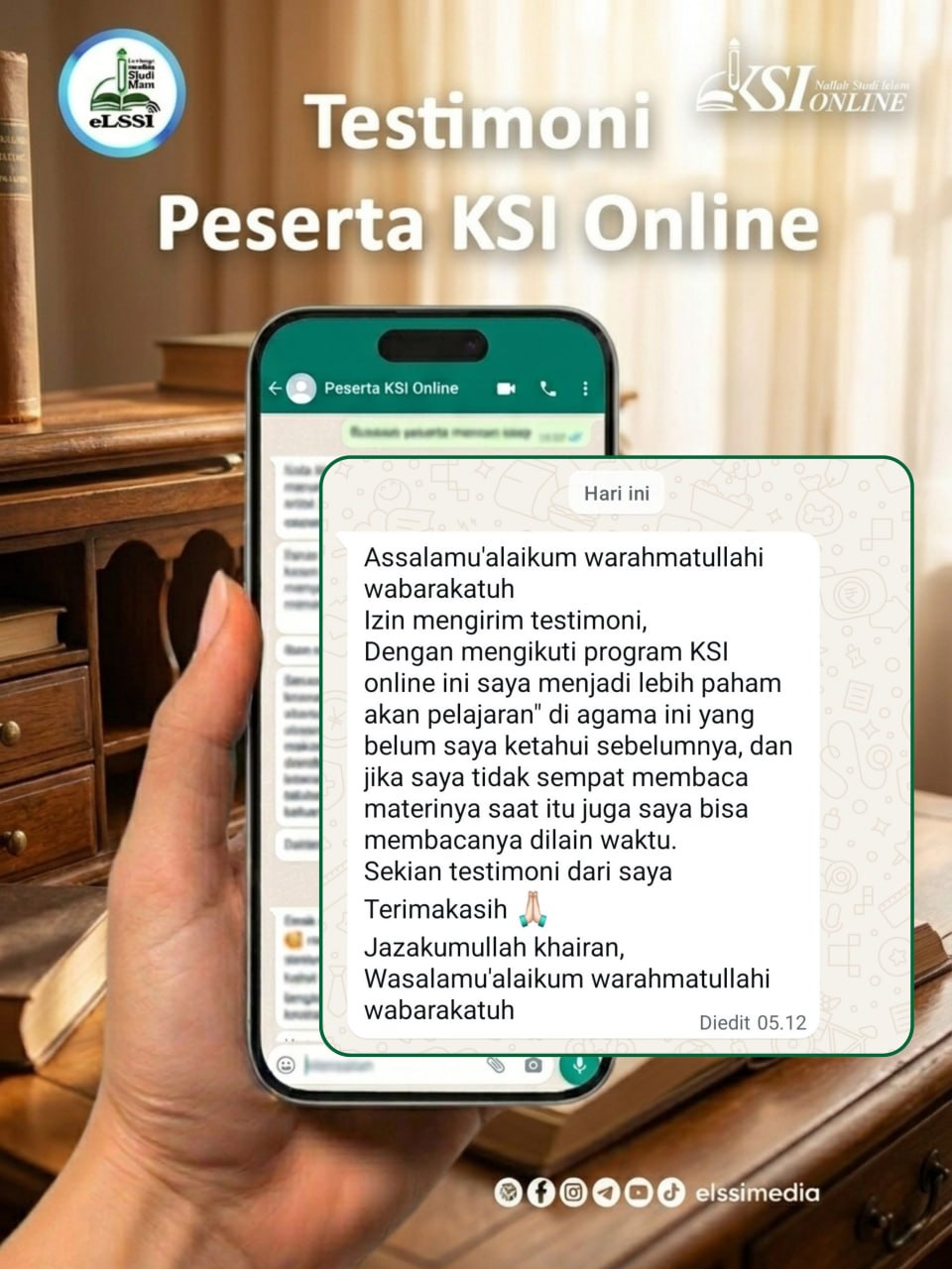 TESTIMONI PESERTA KSI ONLINE