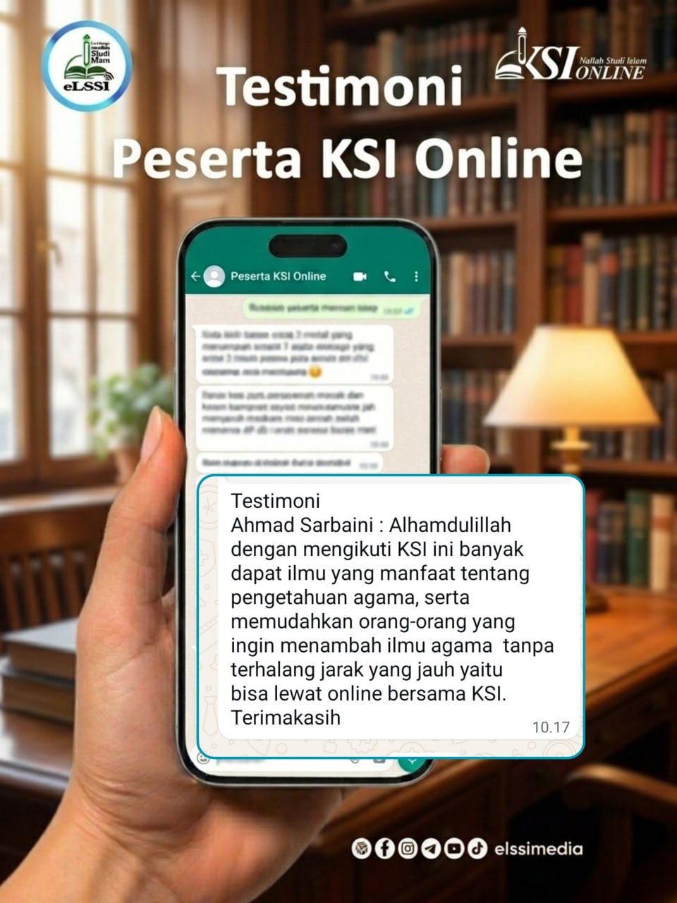 TESTIMONI PESERTA KSI ONLINE