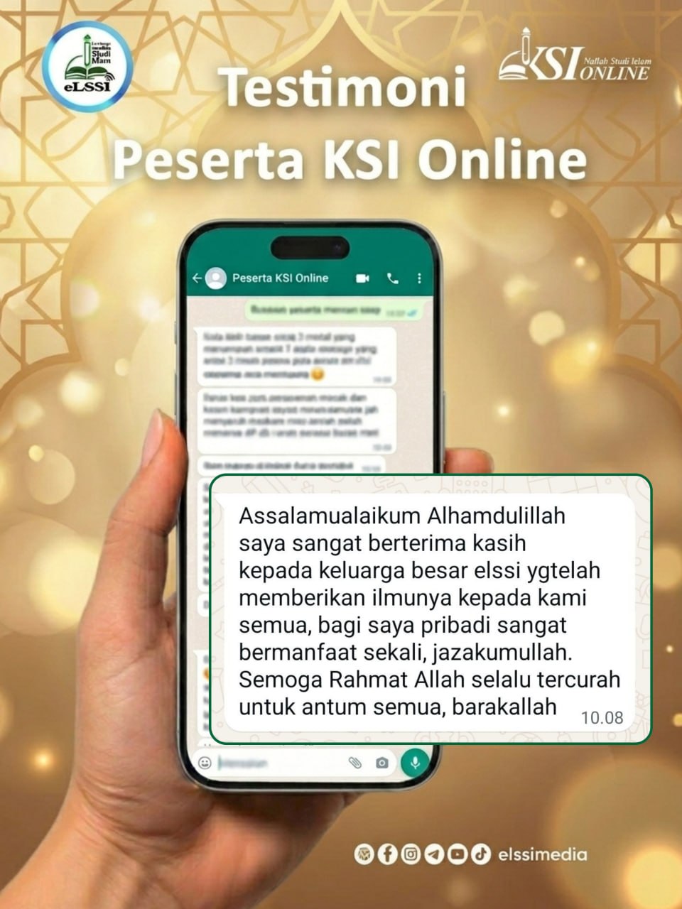 TESTIMONI PESERTA KSI ONLINE