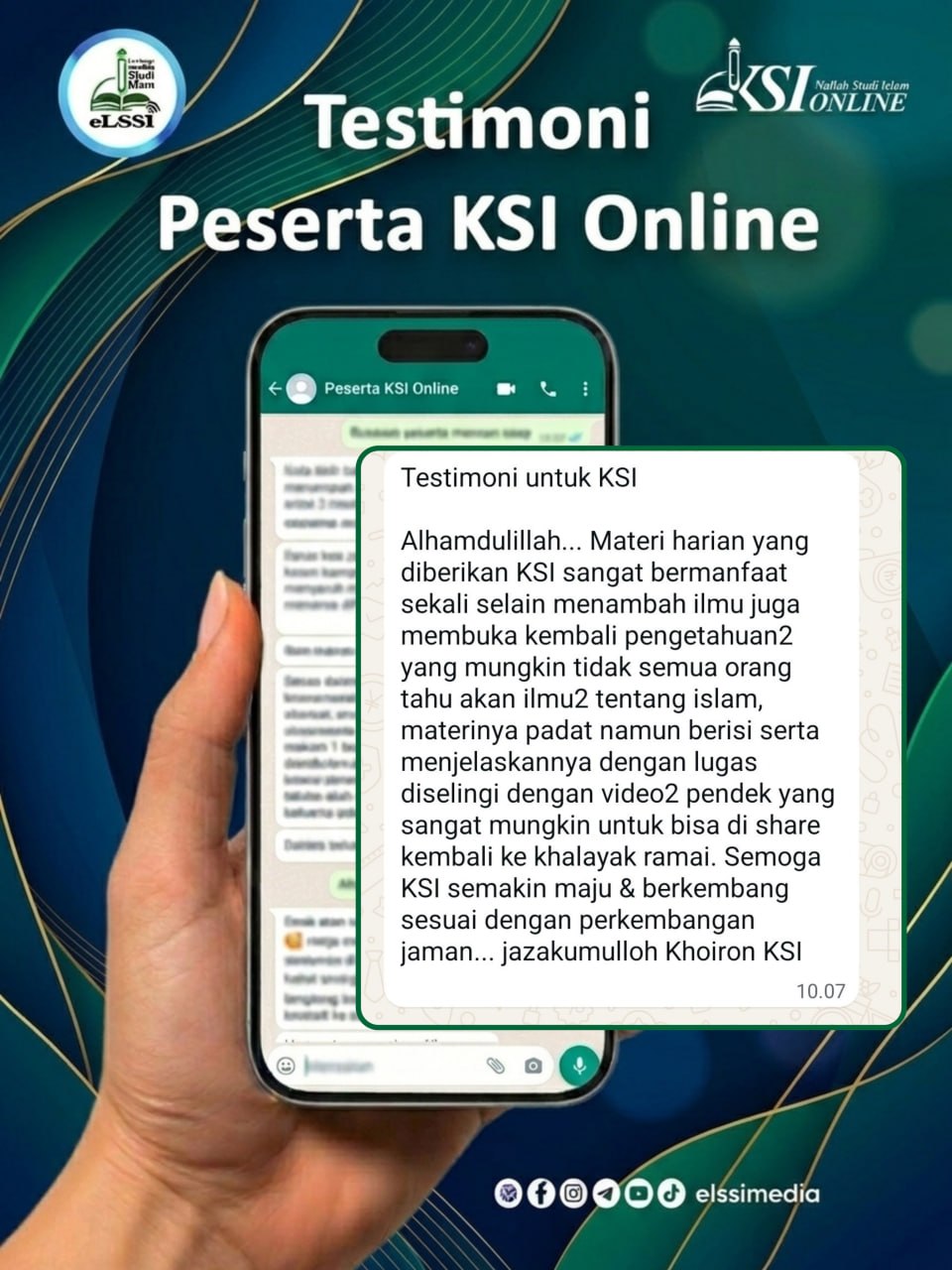 TESTIMONI PESERTA KSI ONLINE