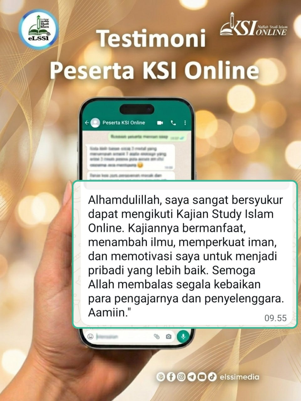 TESTIMONI PESERTA KSI ONLINE