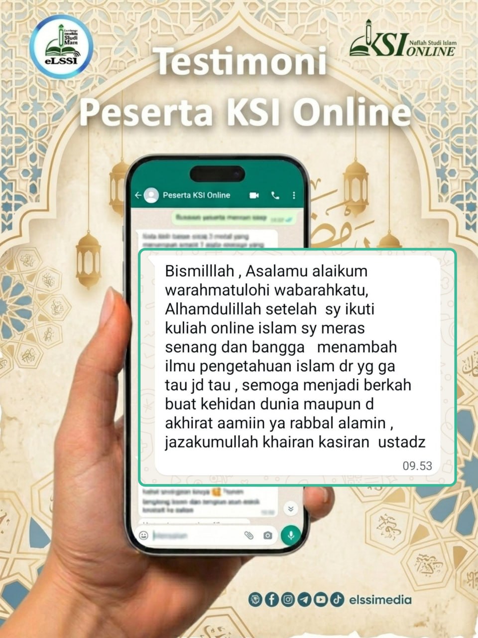 TESTIMONI PESERTA KSI ONLINE