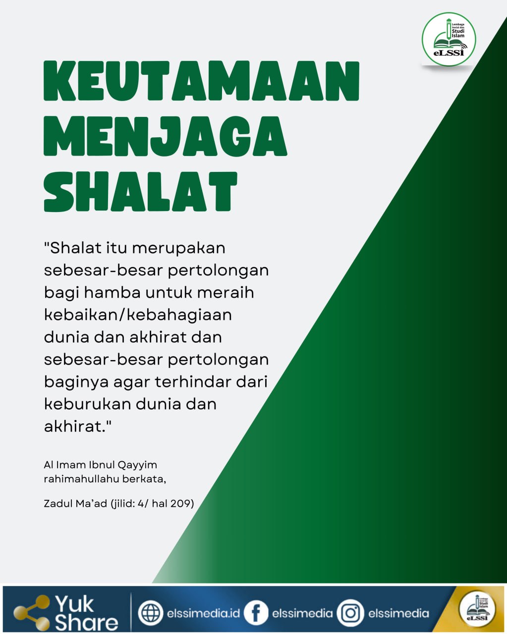 KEUTAMAAN MENJAGA SHALAT